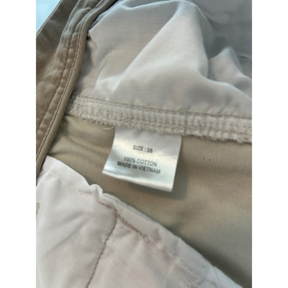 Boca Classics Mens Khaki‎ Tan Cotton Twill Cargo Shorts Size 38 - Picture 6 of 9